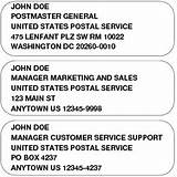 Us Postal Service Address Labels Images