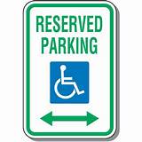 Pictures of Handicap Parking Signs