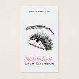 Images of Lash Extension Business Cards