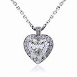 Images of White Gold Necklace Diamond Pendant