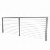 Stainless Steel Cable Railing With Wood Posts Photos