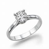 Photos of Solitaire Diamond Ring Gold Band