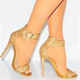 Golden High Heels Uk