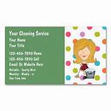 Cleaning Services Business Cards Examples Pictures