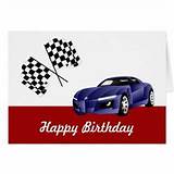Racing Car Happy Birthday Pictures