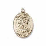 Pictures of St Michael Pendant Gold
