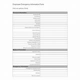 Emergency Information Form Photos