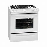 Pictures of White Slide In Gas Range