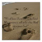 Pictures of Footsteps In The Sand Quote