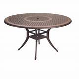 Pictures of Round Cast Aluminum Patio Table