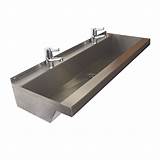 Stainless Steel Trough Sink Commercial Photos