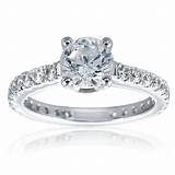 Images of Solitaire Diamond Ring Gold Band