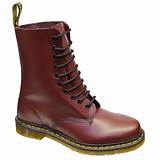 Dr Martens Cherry Red 10 Hole Boots Pictures