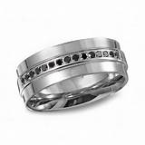 Images of Mens Black Stainless Steel Wedding Bands