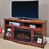 Photos of Cherry Electric Fireplace Entertainment Center