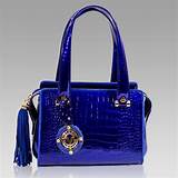 Blue Croc Handbag Images