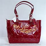 Pictures of Coach Red Patent Leather Purse