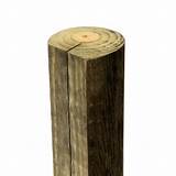 Pictures of Round Wood Fence Posts