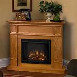 Pictures of Rustic Oak Electric Fireplace