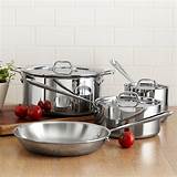 Photos of All-clad Stainless Steel 7 Piece Cookware Set