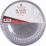 Images of 9 Clear Plastic Plates