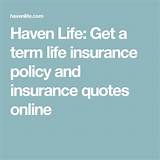 Pictures of Online Term Life Insurance Policy
