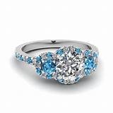 Ice Blue Diamond Engagement Rings Pictures