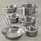 Pictures of Calphalon Contemporary Stainless Steel 13 Piece Cookware Set
