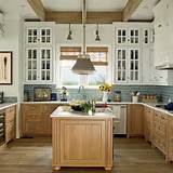 Wood Kitchen Cabinets With White Doors Images