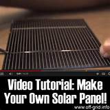 Pictures of Make A Solar Panel