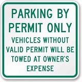 Assigned Parking Signs Pictures