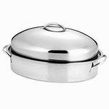 Pictures of Large Stainless Steel Roasting Pan With Lid