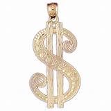 Dollar Sign Gold Pendant Pictures