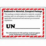 Radioactive Package Labels Pictures
