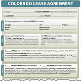 Free Colorado Residential Lease Agreement Form Photos