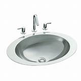 Pictures of Oval Stainless Steel Bathroom Sinks