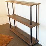 Pictures of Rustic Pipe Bookshelf