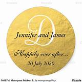 Round Gold Stickers For Envelopes Pictures