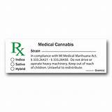 Photos of Medical Marijuana Rx Labels