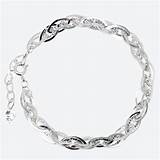 Images of Sterling Silver And Diamond Bracelet