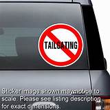 Images of No Tailgating Bumper Sticker