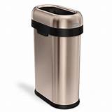 Pictures of Slim Stainless Steel Trash Can