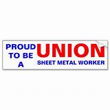 Pictures of Union Sheet Metal Worker Stickers