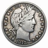 Silver Value Barber Half Dollar Pictures