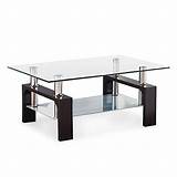 Pictures of Two Shelf Glass Coffee Table