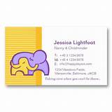 Day Care Business Cards Pictures