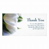 Sample Thank You Note For Sympathy Flowers Photos