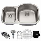 Images of Double Bowl Undermount Stainless Steel Kitchen Sink