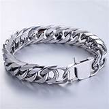 Pictures of Stainless Steel Chain Link Bracelet