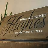 Family Established Wood Signs Photos